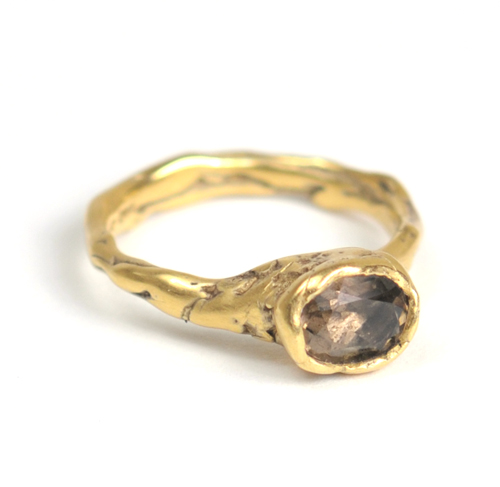 Cave Single Stone Treasure Ring - Click Image to Close